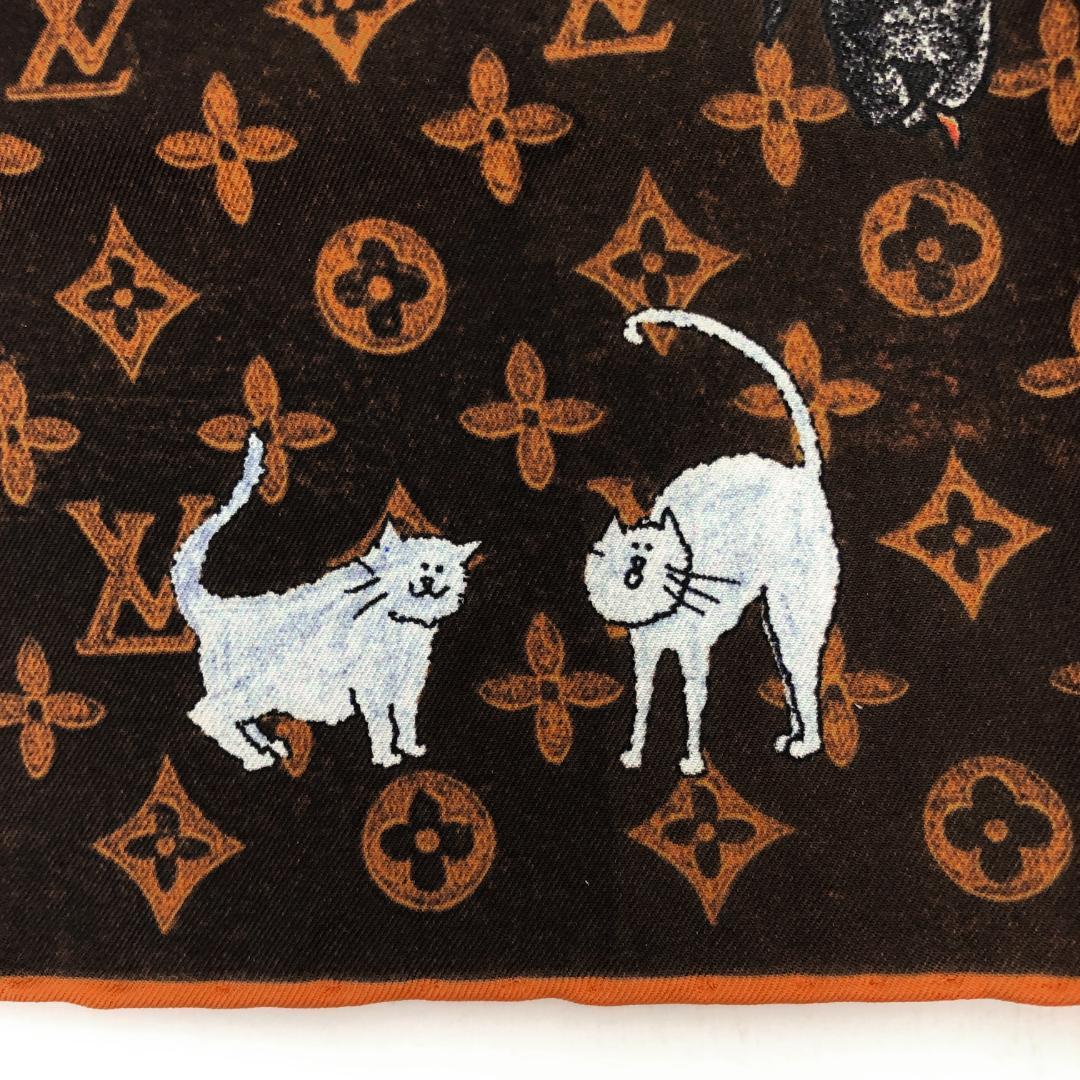 未使用 LOUIS VUITTON ルイヴィトン キャットグラム スカーフ 90