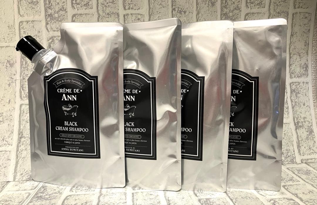 CREME DE ANN BLACK CREAM SHAMPOO 300g×4本 CREME DE ANN（クレムドアン） ブラッククリームシャンプー 1袋 300g