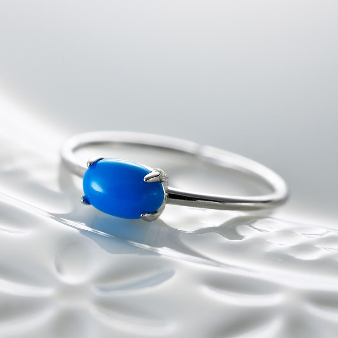 ターコイズ(スリーピングビューティー) のリング フリーサイズSV925