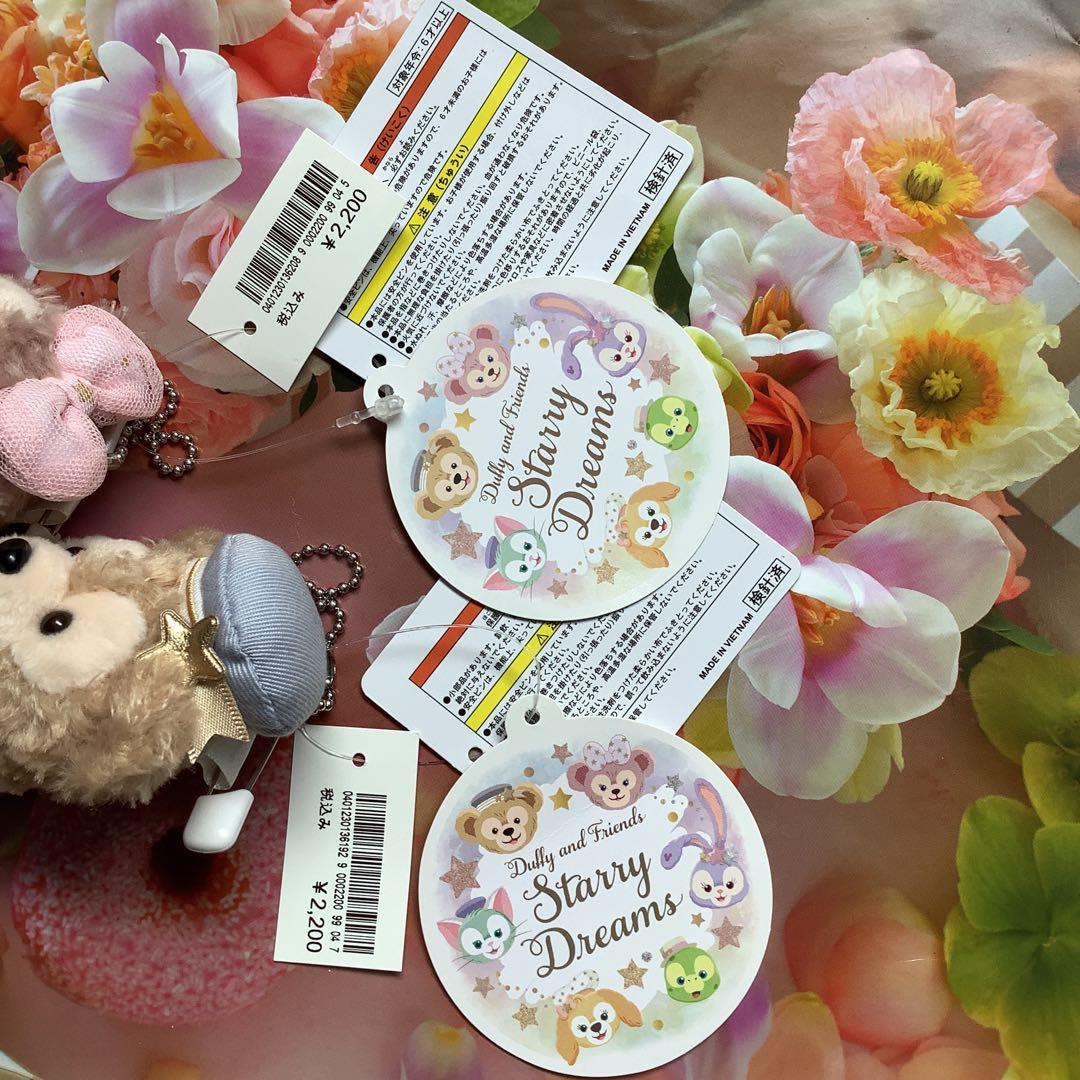 ダッフィー　シェリーメイ　ぬいぐるみ　バッジ