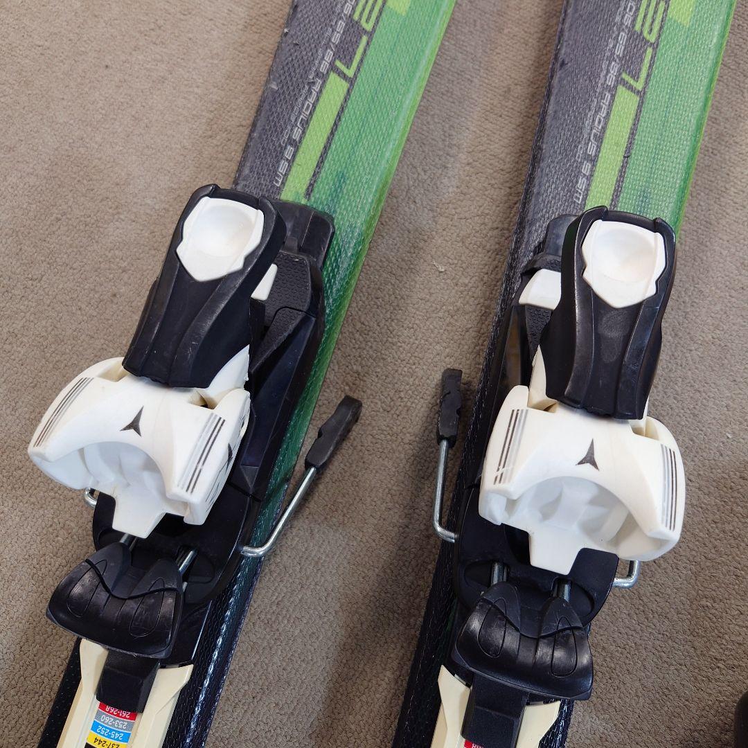 滑れる状態で発送 使用済みジュニアスキー120cmブーツ23cm ポールは