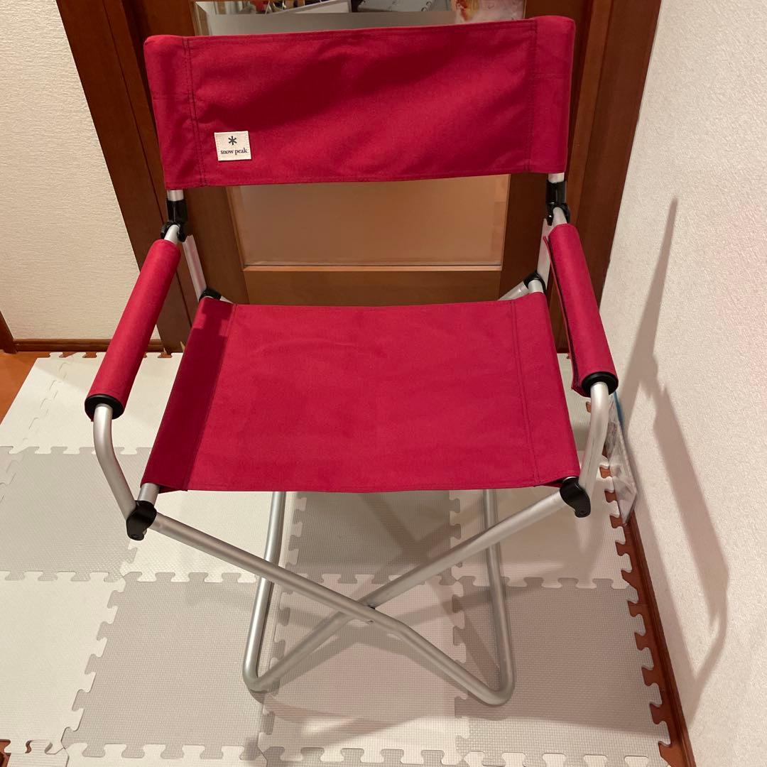 snow peak アウトドアチェア バーガンディブランド
