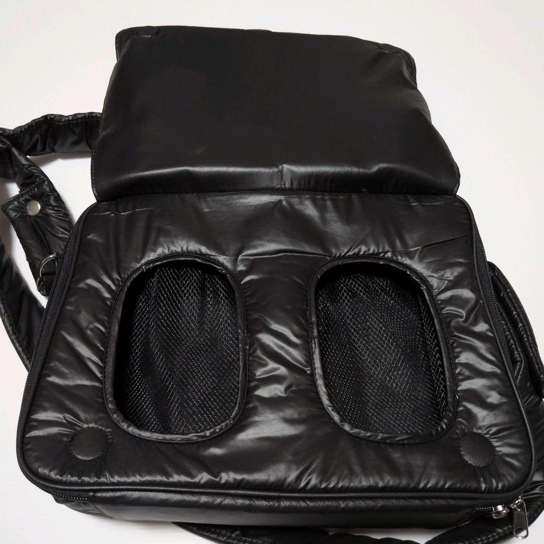 美品】 calin マザーズバッグ ブラック 黒 キルティングマザーズポーチ