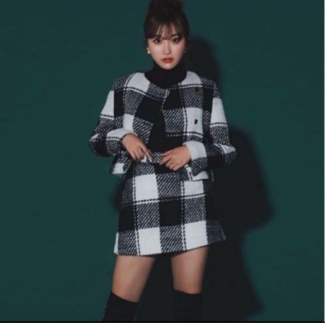 sheller シェリエ ブロックチェックキュロット - メルカリ