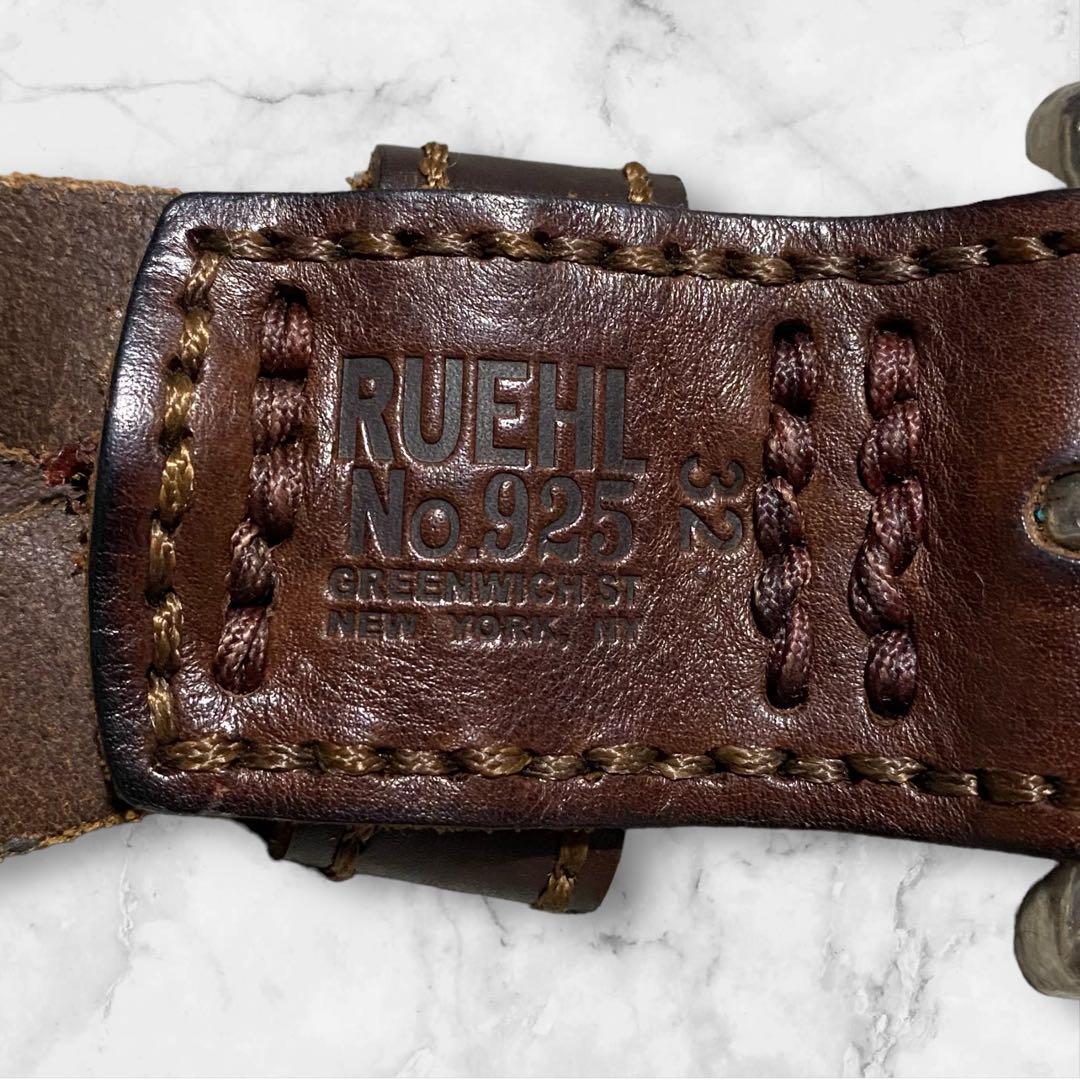 入手困難✨ RUEHL No.925 ベルト 32 レザー 編み込み メッシュ - メルカリ