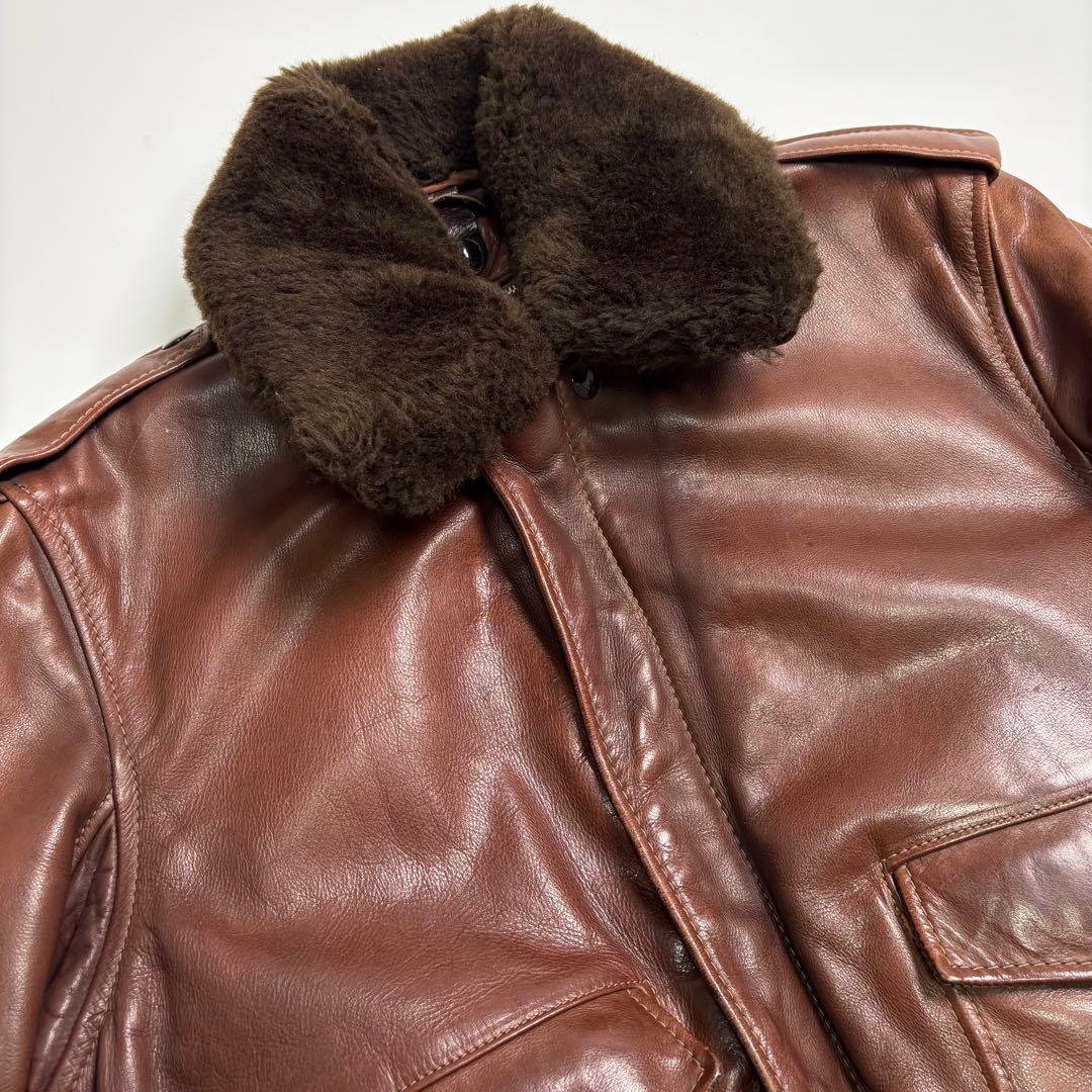 米国製】Schott レザージャケット 42 フライトジャケット 184SM - メルカリ
