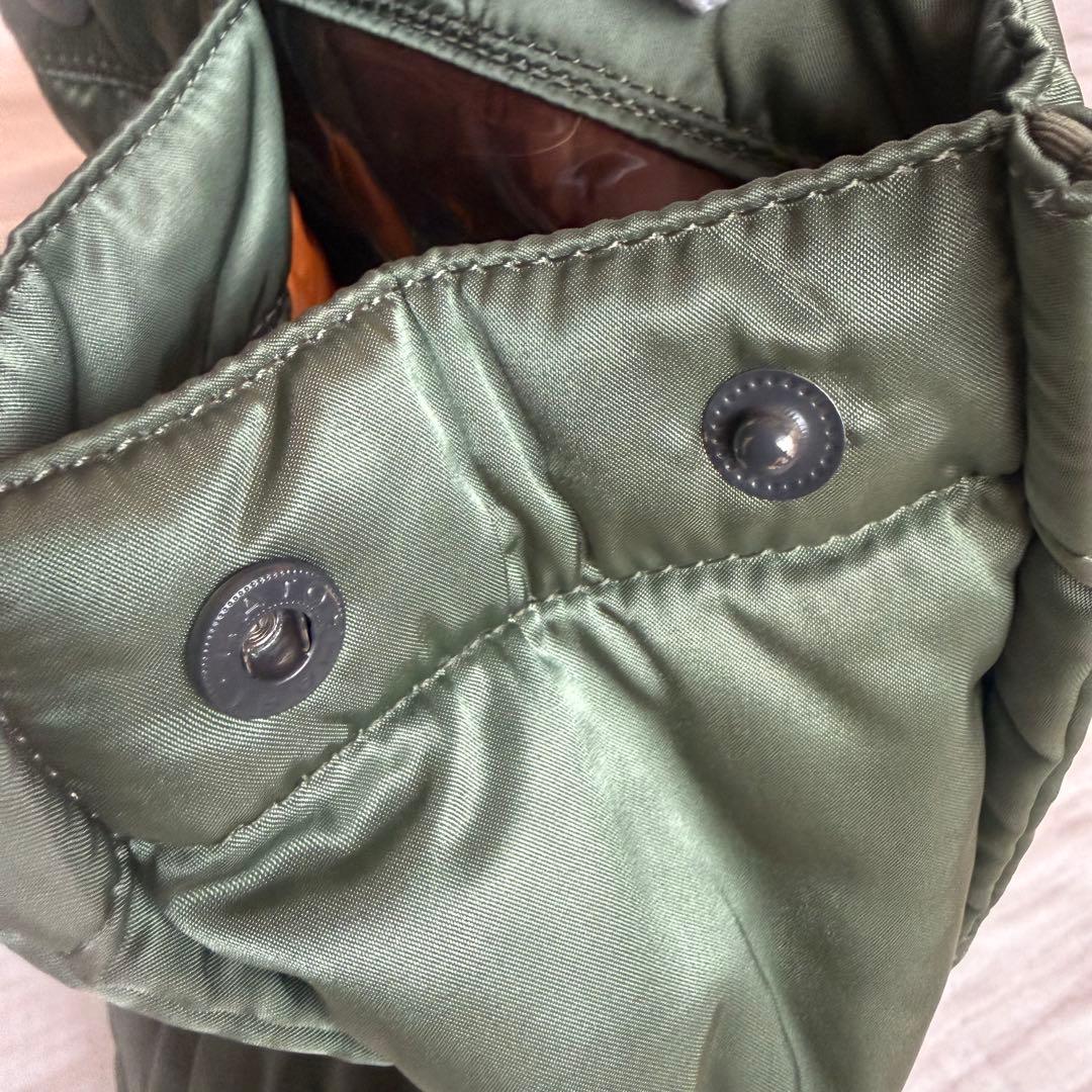 美品☆PORTER ポーター タンカー トートバッグ ナイロン 廃盤品 セージ