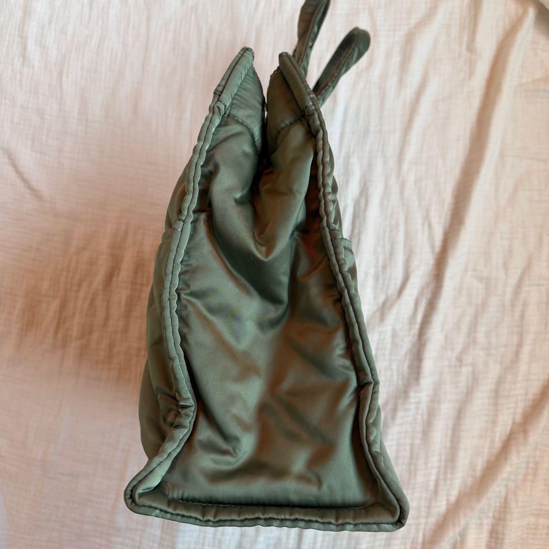 美品☆PORTER ポーター タンカー トートバッグ ナイロン 廃盤品 セージ