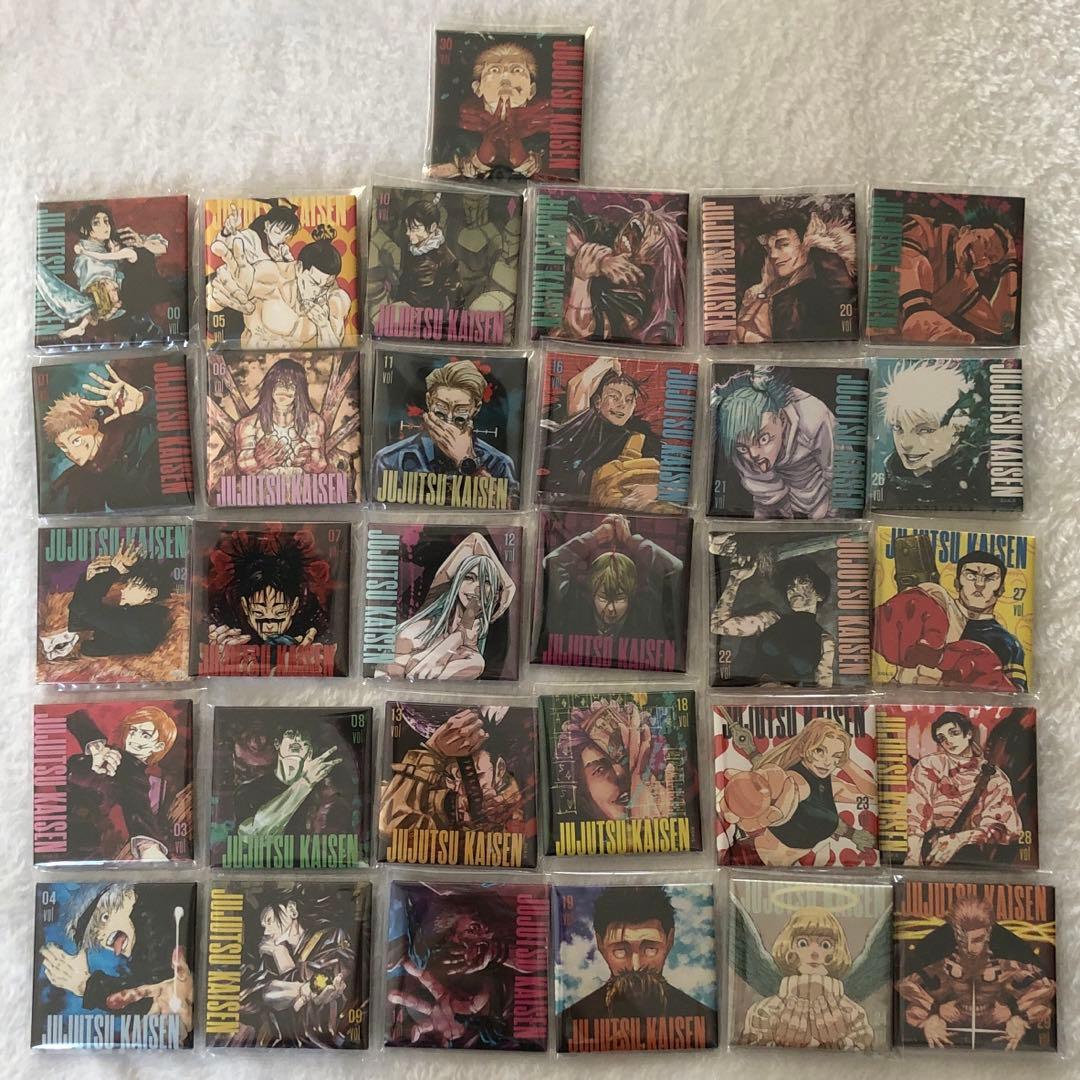 呪術廻戦 グッズまとめ売り ジャンプショップ スクエア缶バッジ 原作絵 など