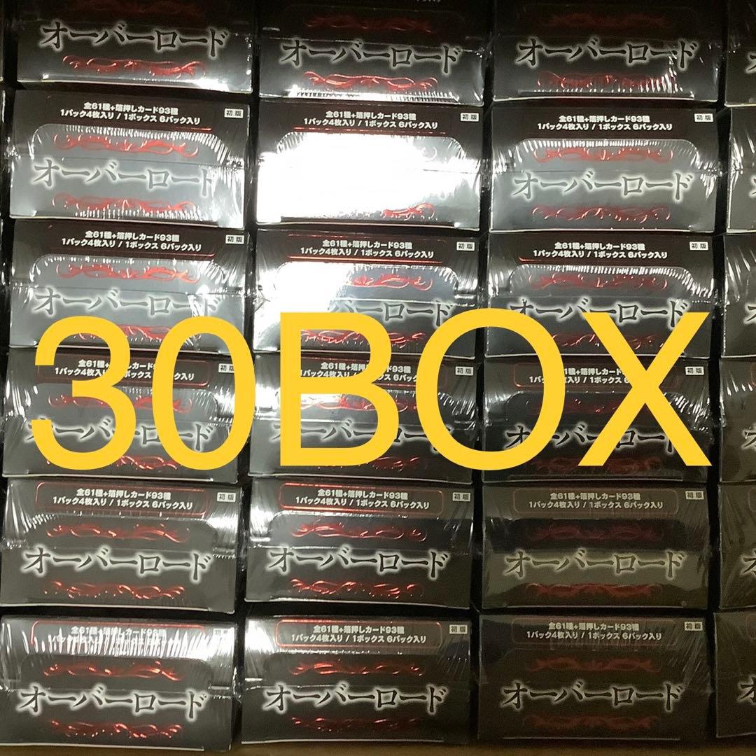 ヴァイスシュヴァルツ 原作オーバーロード　未開封　30BOX ヴァイスシュヴァルツよりプレミアムブースター 原作 オーバーロードが