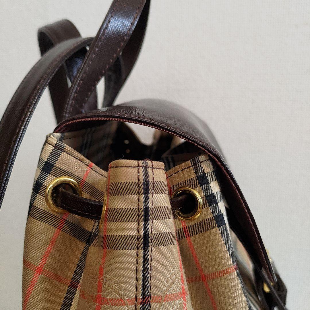 《超美品》バーバリー　リュック　BURBERRY　シャドウホース　ノバチェック
