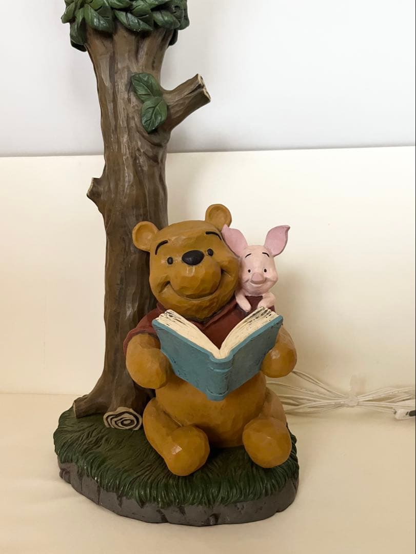 Disney】プーさん ピグレット 陶磁器 スタンドライト 照明 キャラクター