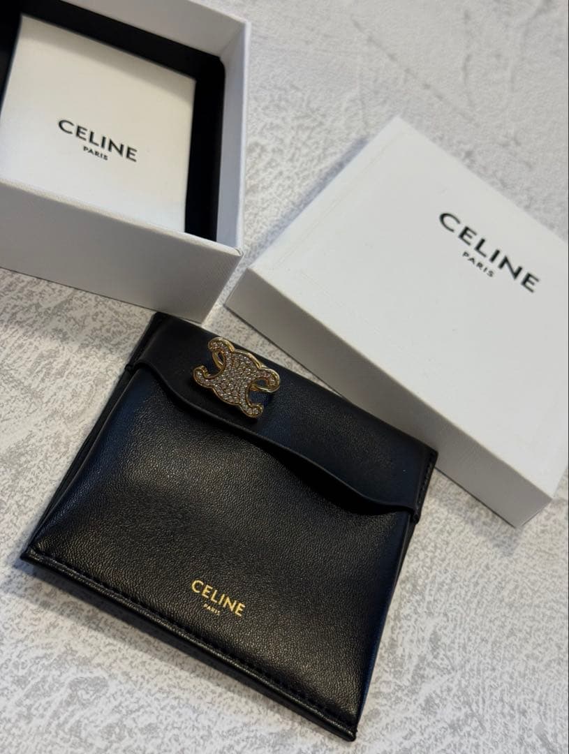 セリーヌ　リング 国内発送】TRIOMPHE ASYMMETRIC RING IN BRASS (CELINE/指輪・リング