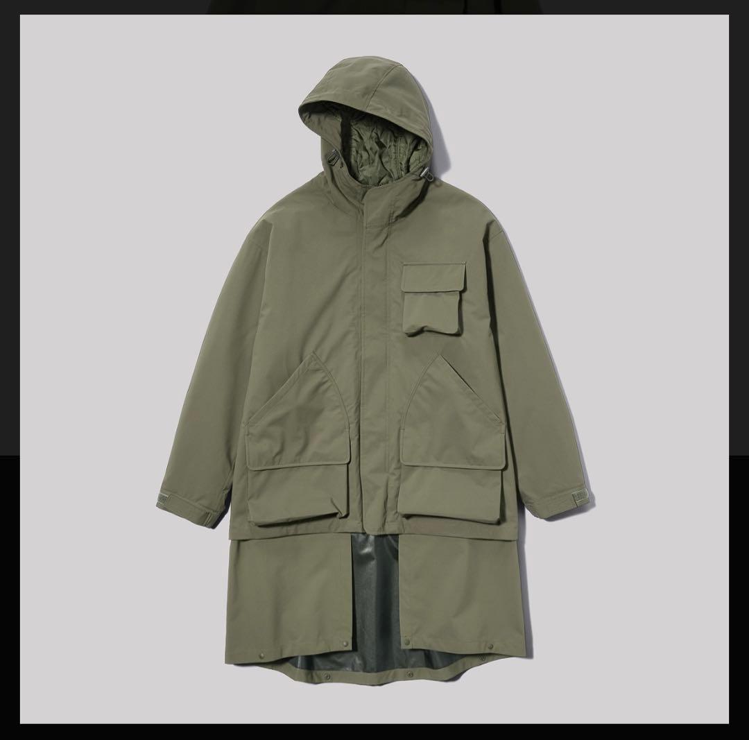 S GU×ENGINEERED GARMENTS パデッドシェルパーカ オリーブ - メルカリ