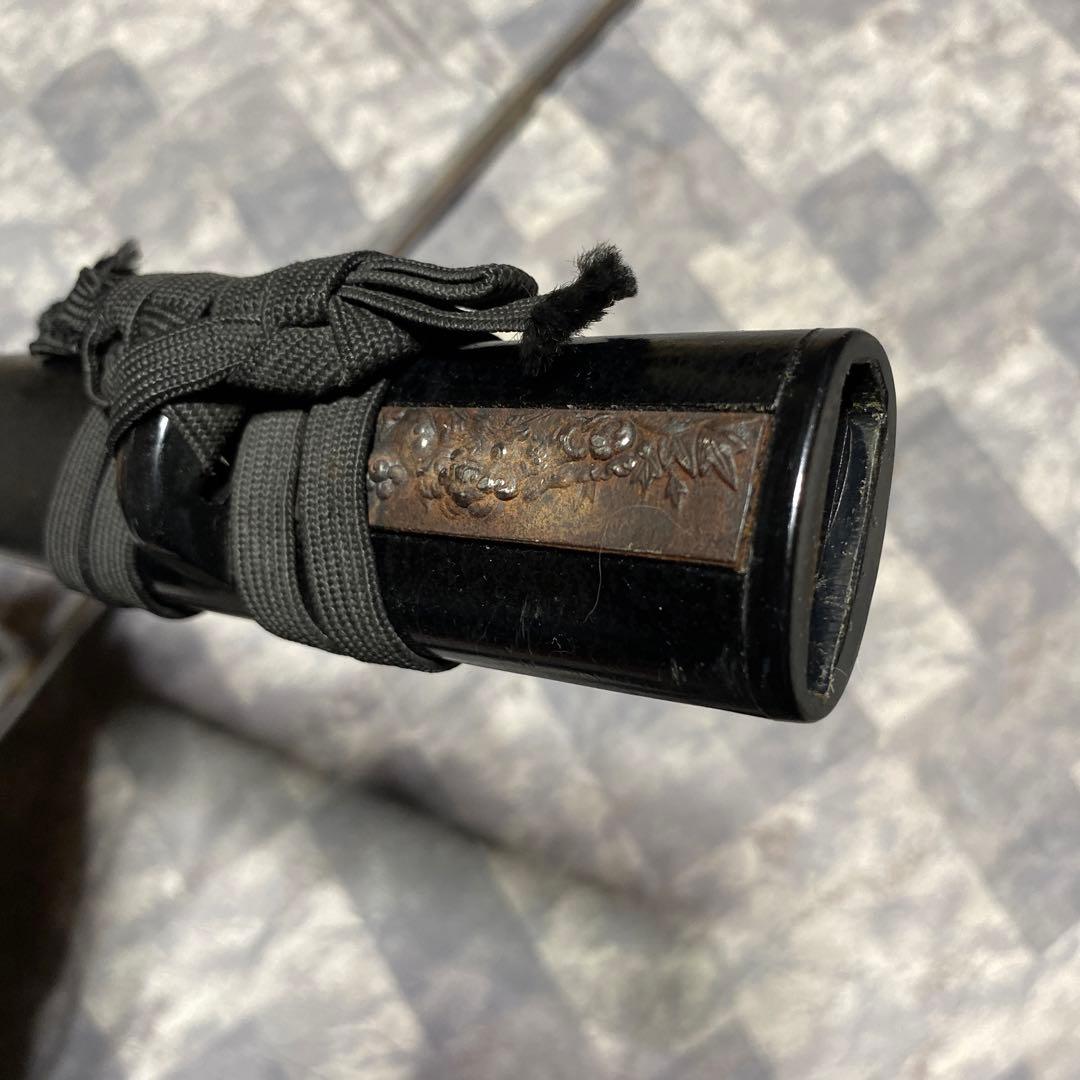 模造刀大刀 黒柄 扇鉄丸鍔 黒鞘