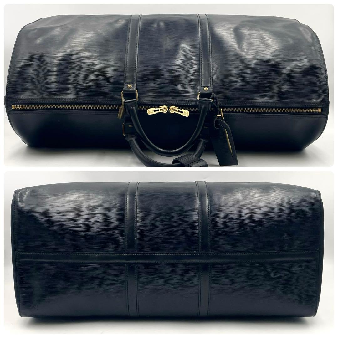 美品】ルイ・ヴィトン キーポル 60ボストンバッグ エピ ノワール 大