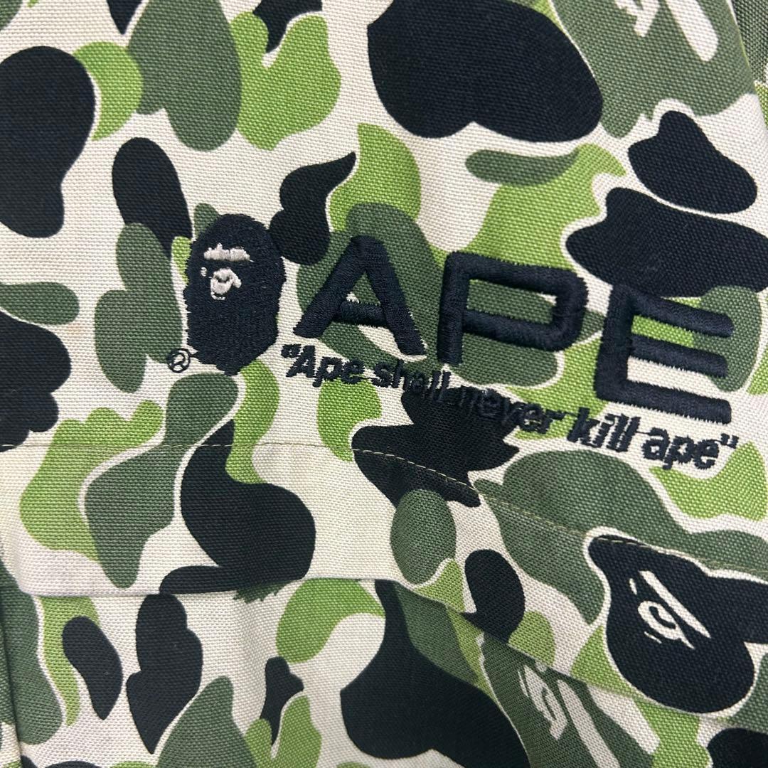 90s 00s アベイシングエイプ カモ柄 ジャケット XL M-65 難あり - メルカリ