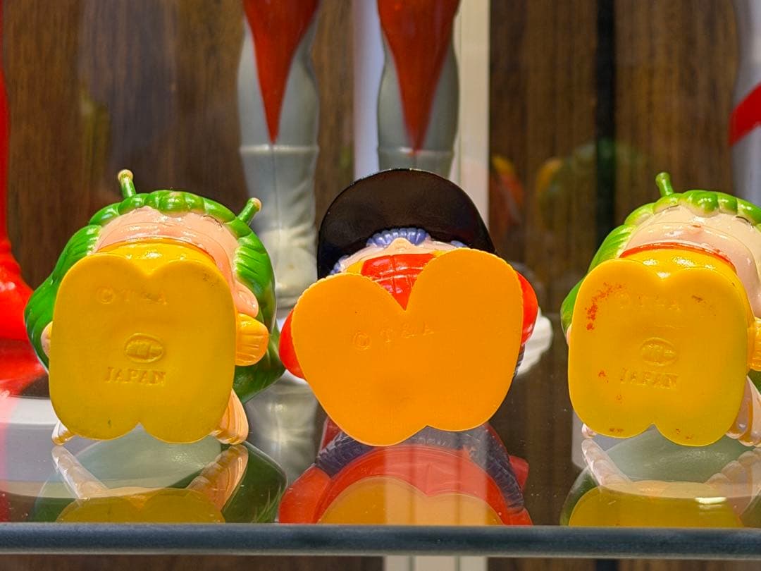 当時 アラレちゃん 貯金箱 ＆ ガッちゃん ソフビ 2体セット ポピー