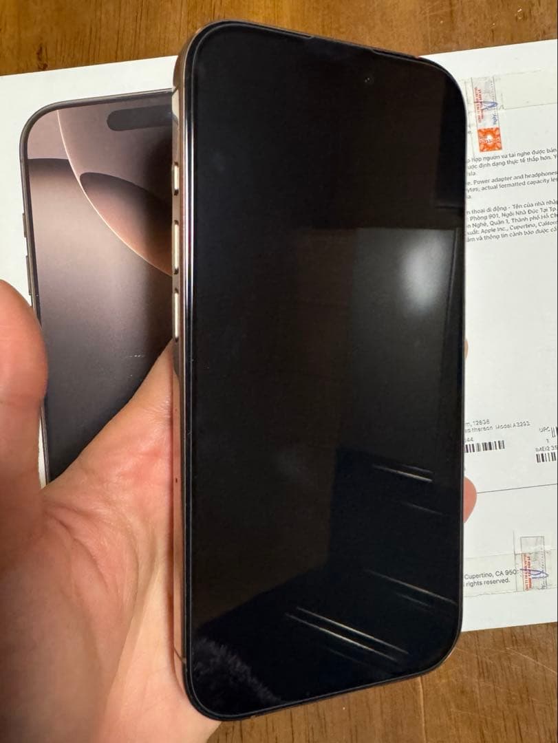 iPhone16 pro 128GB シャッター音なし eSIM可 補償有 - メルカリ