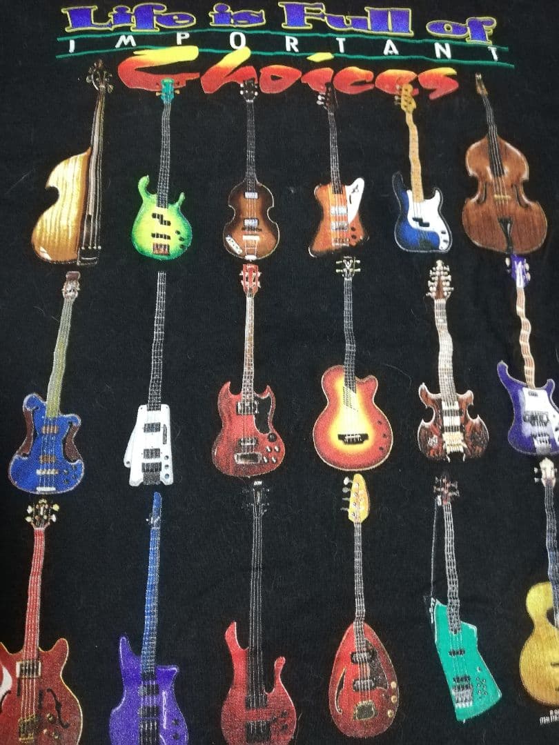 ★ベーシスト必見★ Gildan ベースグラフィティ Tシャツ 90s