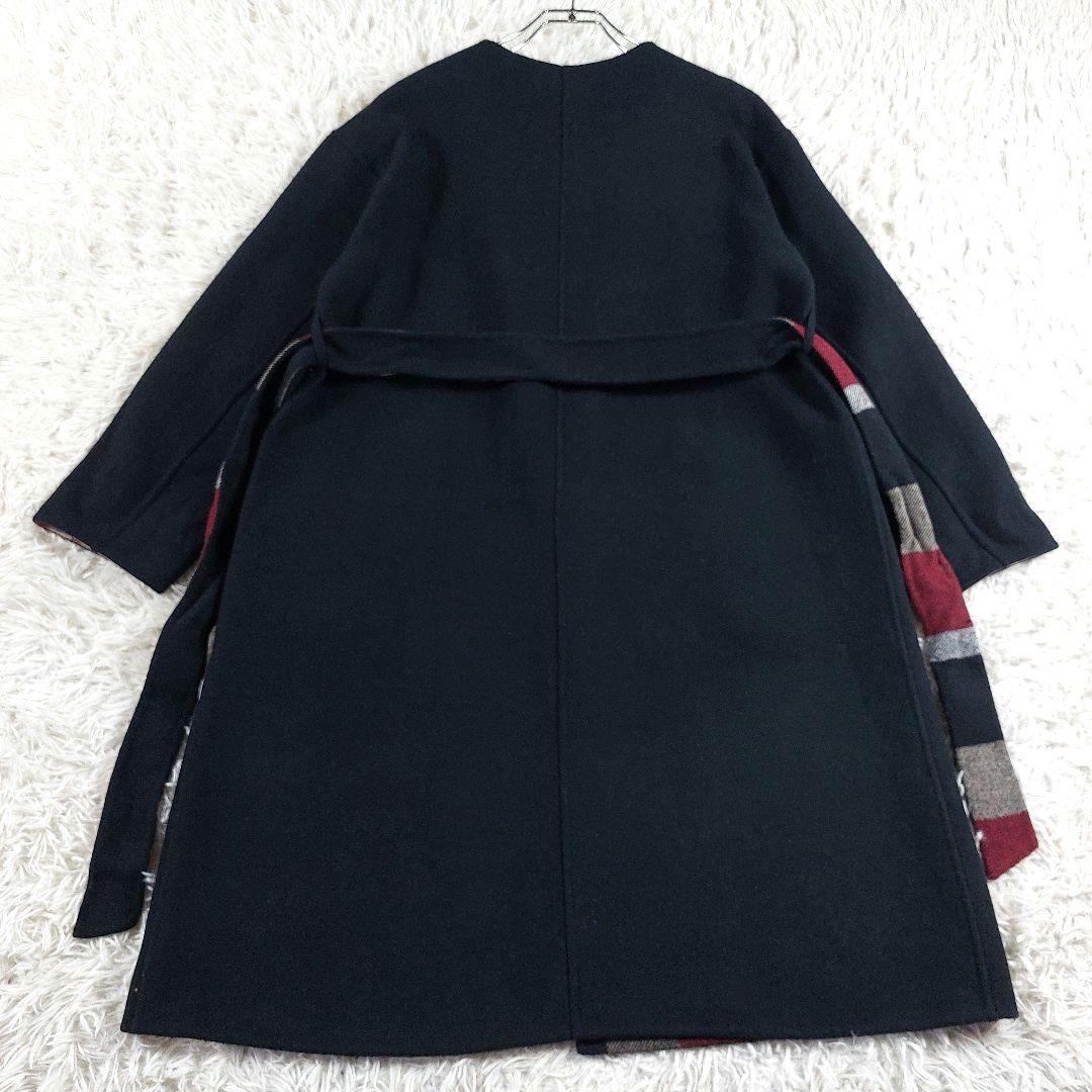 ブルーレーベルクレストブリッジ リバーシブル チェック柄 ベルトノー