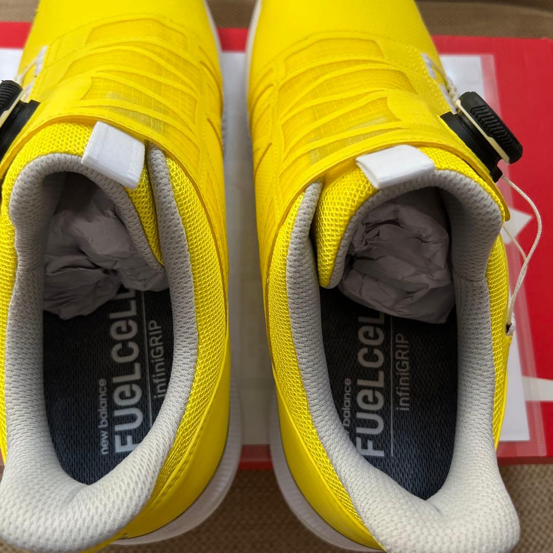 新品】ニューバランス ゴルフシューズ UGH1001Y イエロー - メルカリ
