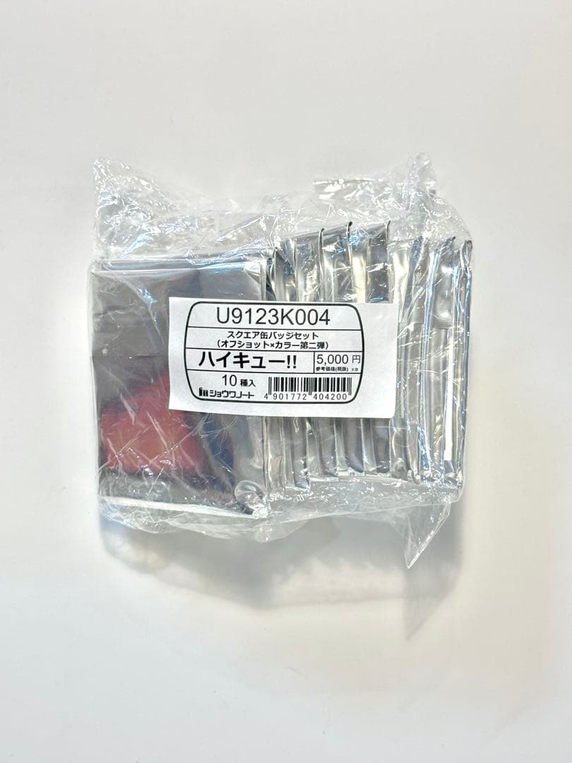 ハイキュー セブンネット限定 スクエア缶バッジ　第一弾 第二弾セット