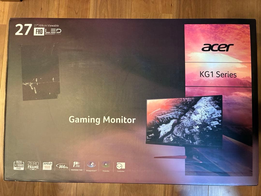 acer KG1 Series 27インチ ゲーミングモニター acer KG1 Series 27