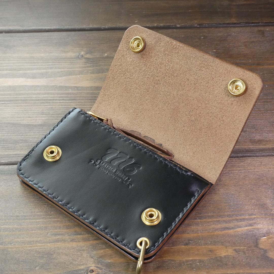 ショートトラッカーウォレットNA002S《HORWEEN社クロムエクセル 茶芯