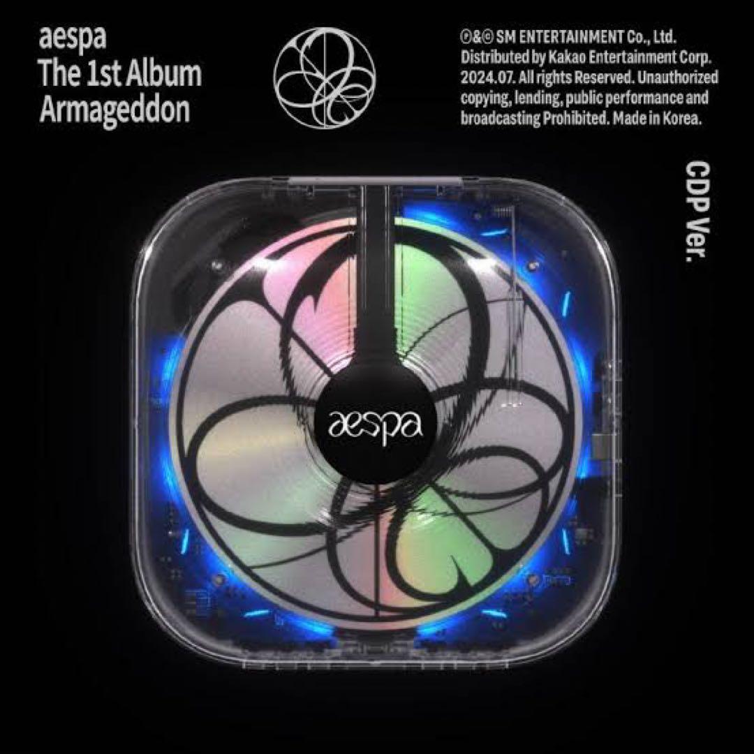 aespa CDP Armageddon CDプレーヤー Aespa 1st Album Armageddon CDP CD Player+5Photo Cards+10stickers
