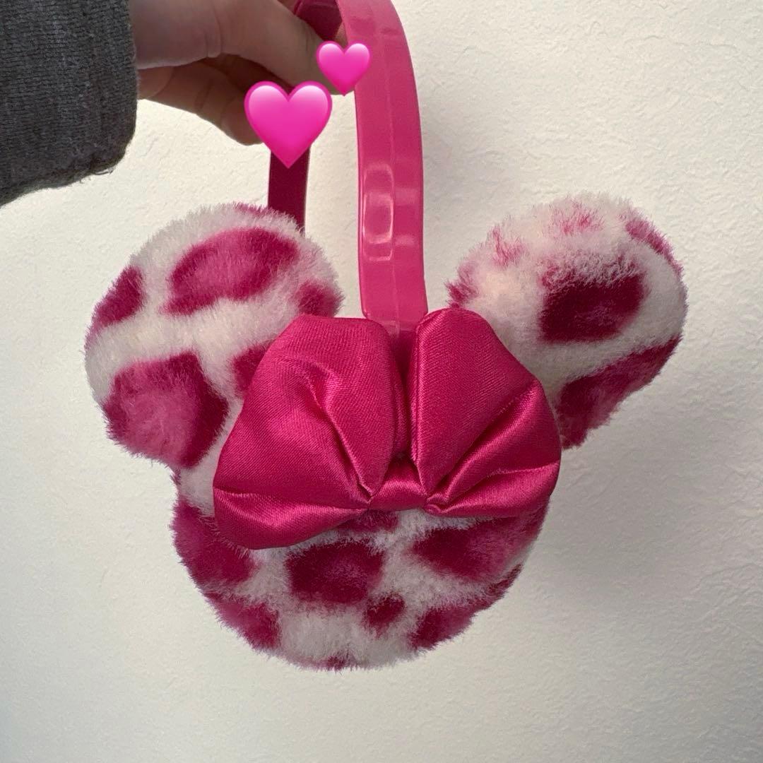 ディズニー 耳あて ミニー ヒョウ柄 - メルカリ