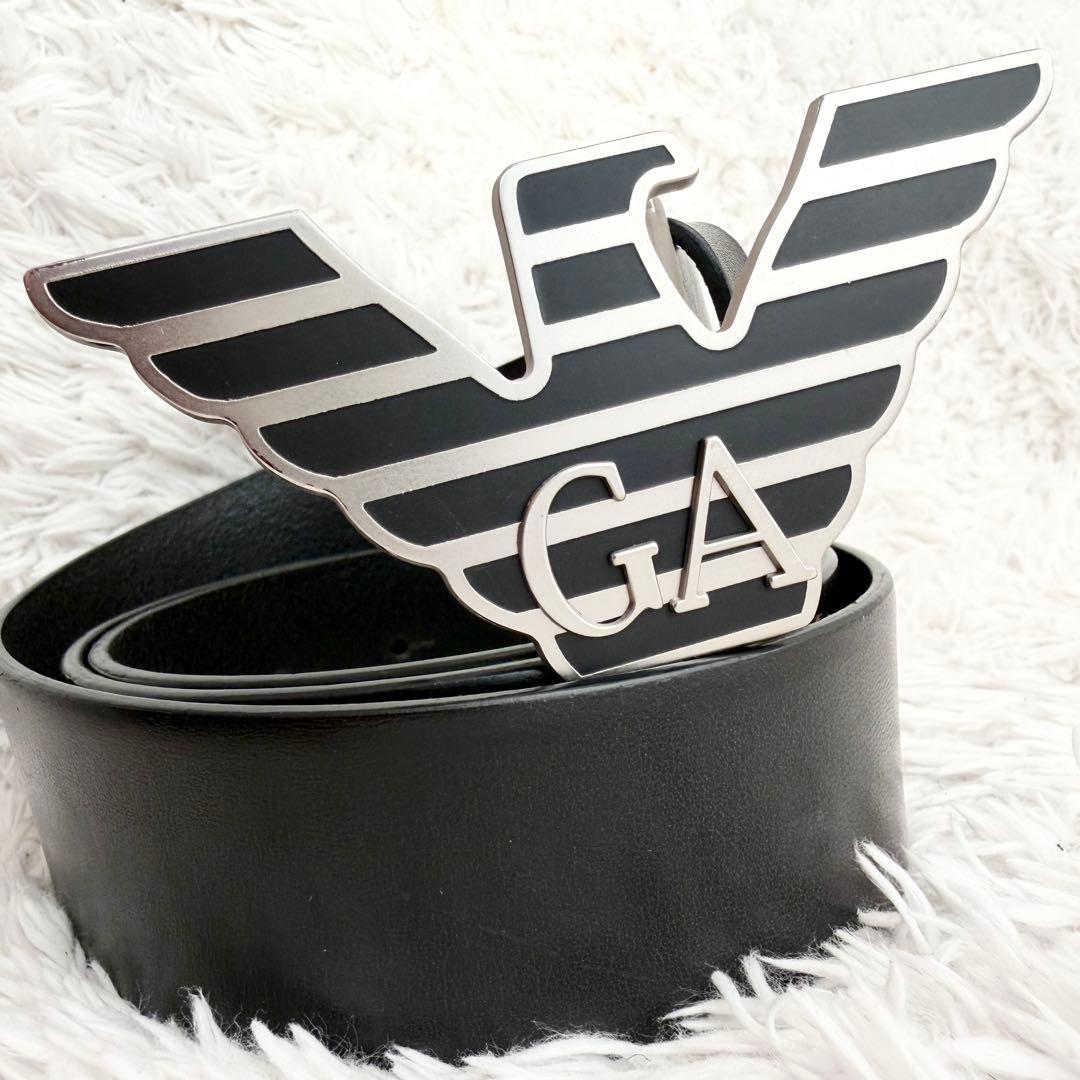 【未使用級】EMPORIO ARMANI アルマーニ ベルト GA B28 レザーベルト EMPORIO ARMANI アルマーニ ベルト ギフト用