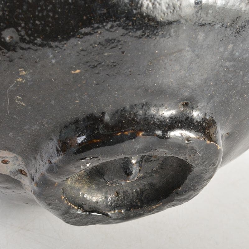 茶道具 京焼 富士山絵 黒楽茶碗 時代箱付 V R5908 - メルカリ