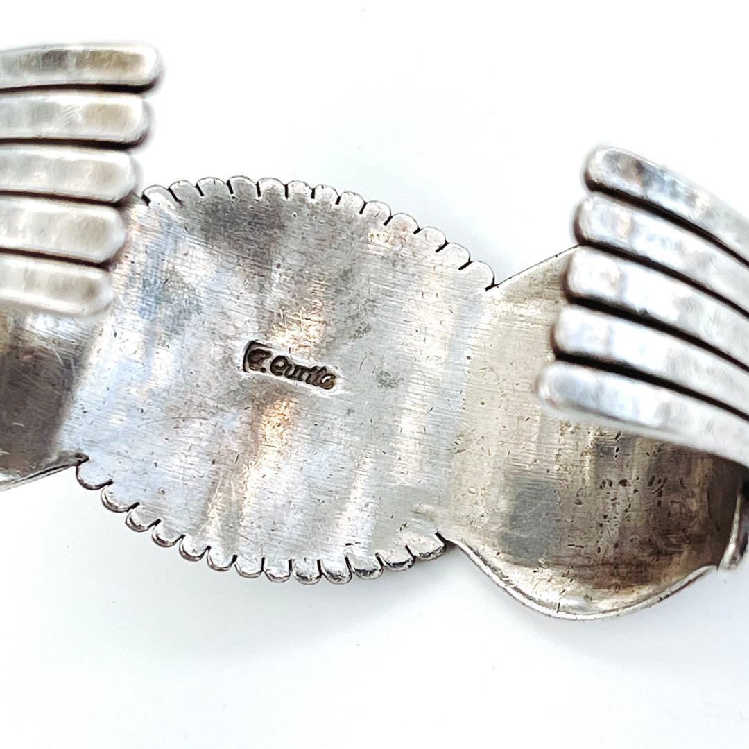 トーマス・カーティス作 バタフライバングル ランダーブルーターコイズ