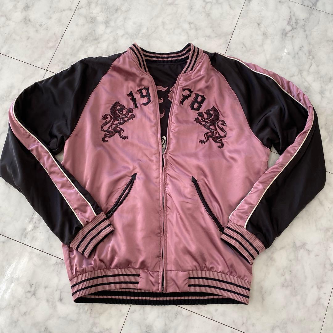 DIESEL リバーシブルスカジャン L 狼オオカミ