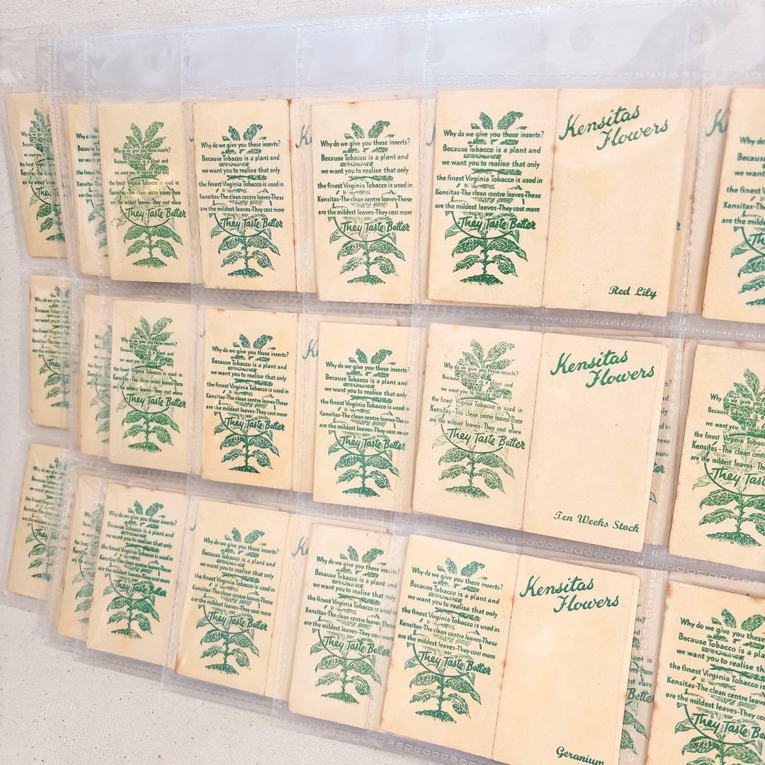 Aセット】花の刺繍 シガレットカード Sサイズ 48枚セット すずらん