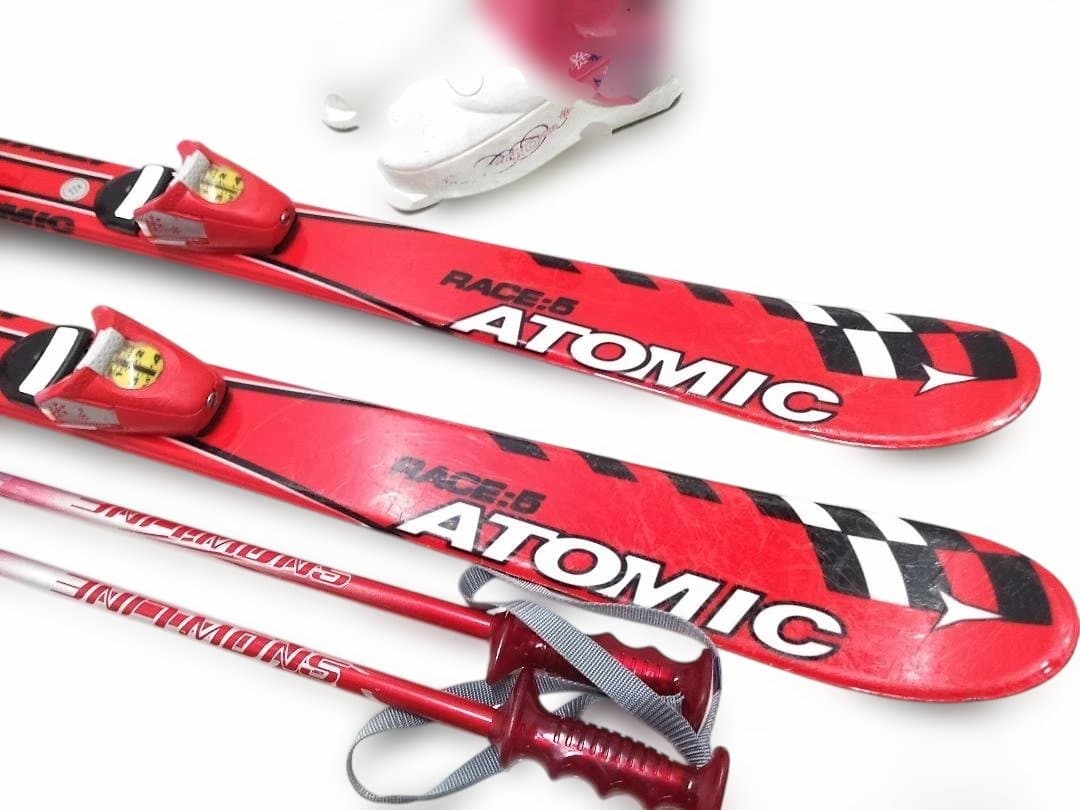 ジュニアスキー4点セット アトミック 110cm ブーツ アストロ 21.5cm