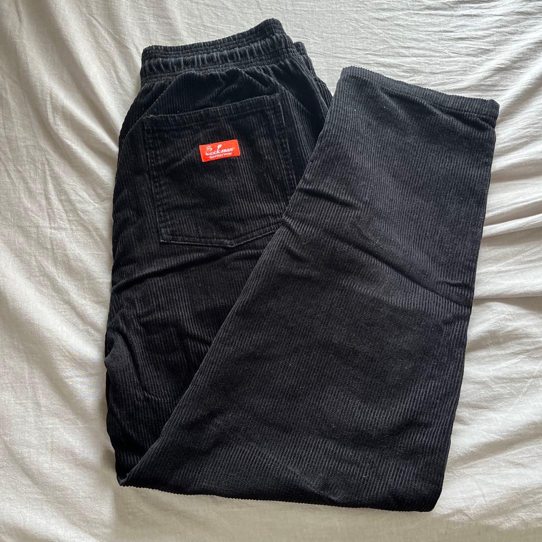 クックマン コーデュロイ セットアップ 黒 L