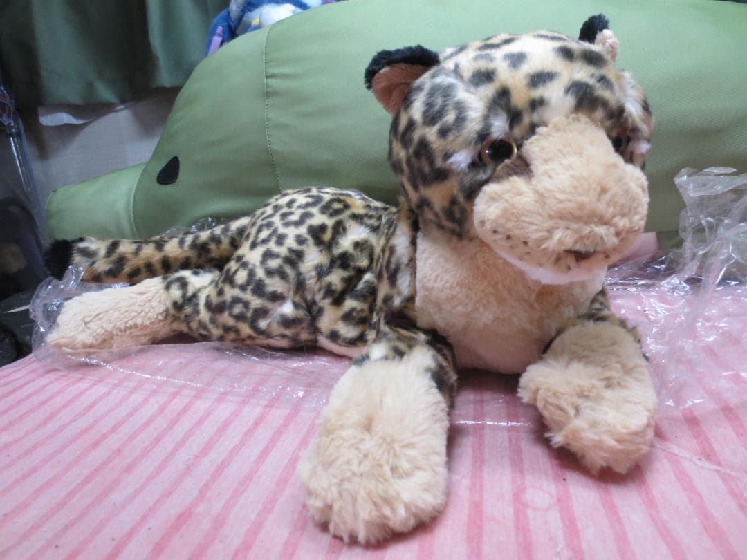 【廃盤貴重】サンレモン　ひざひょう　ぬいぐるみ　ヒョウ　豹　正規品