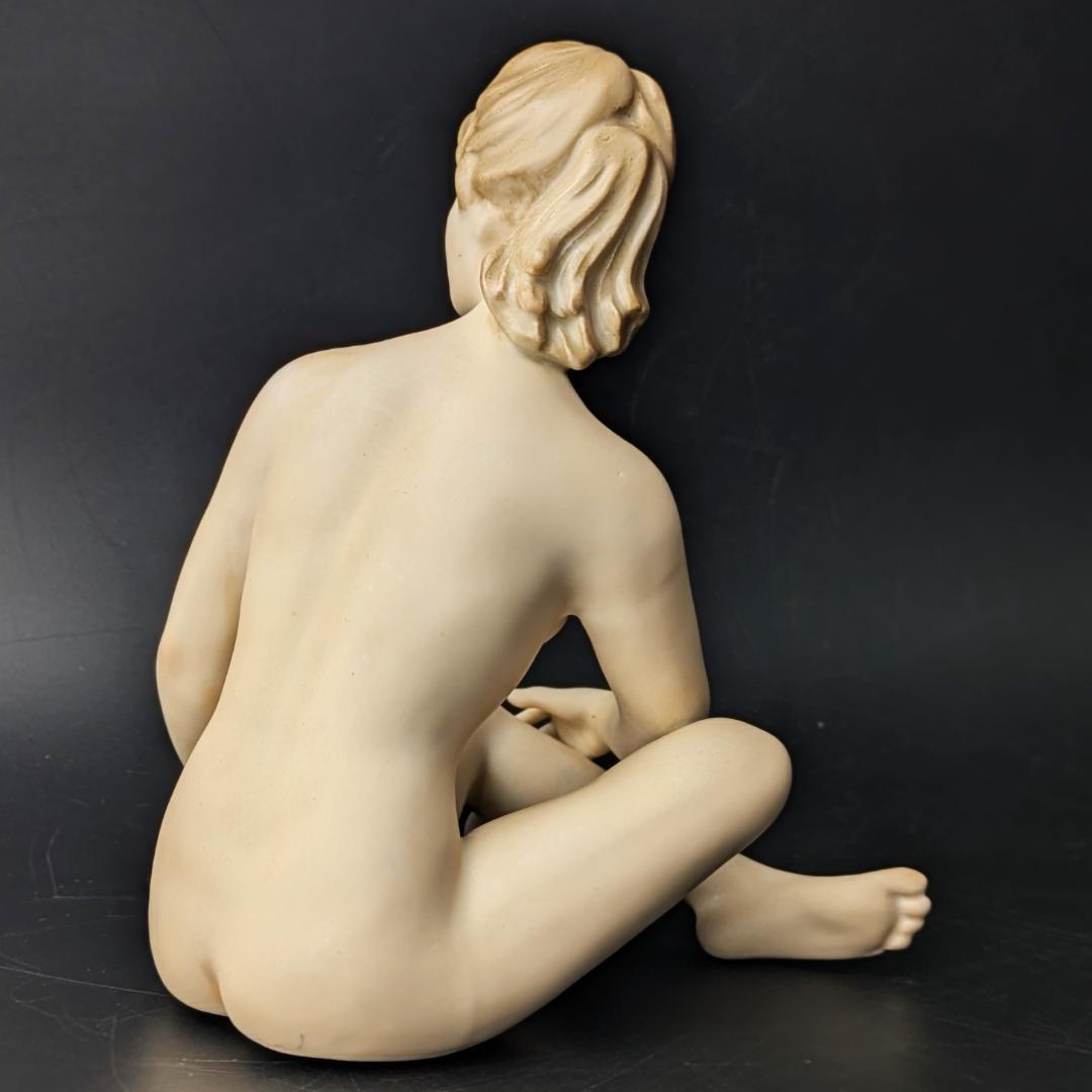 東ドイツ Wallendorf マット裸婦像 ヌード 18cm ヴィンテージ美品