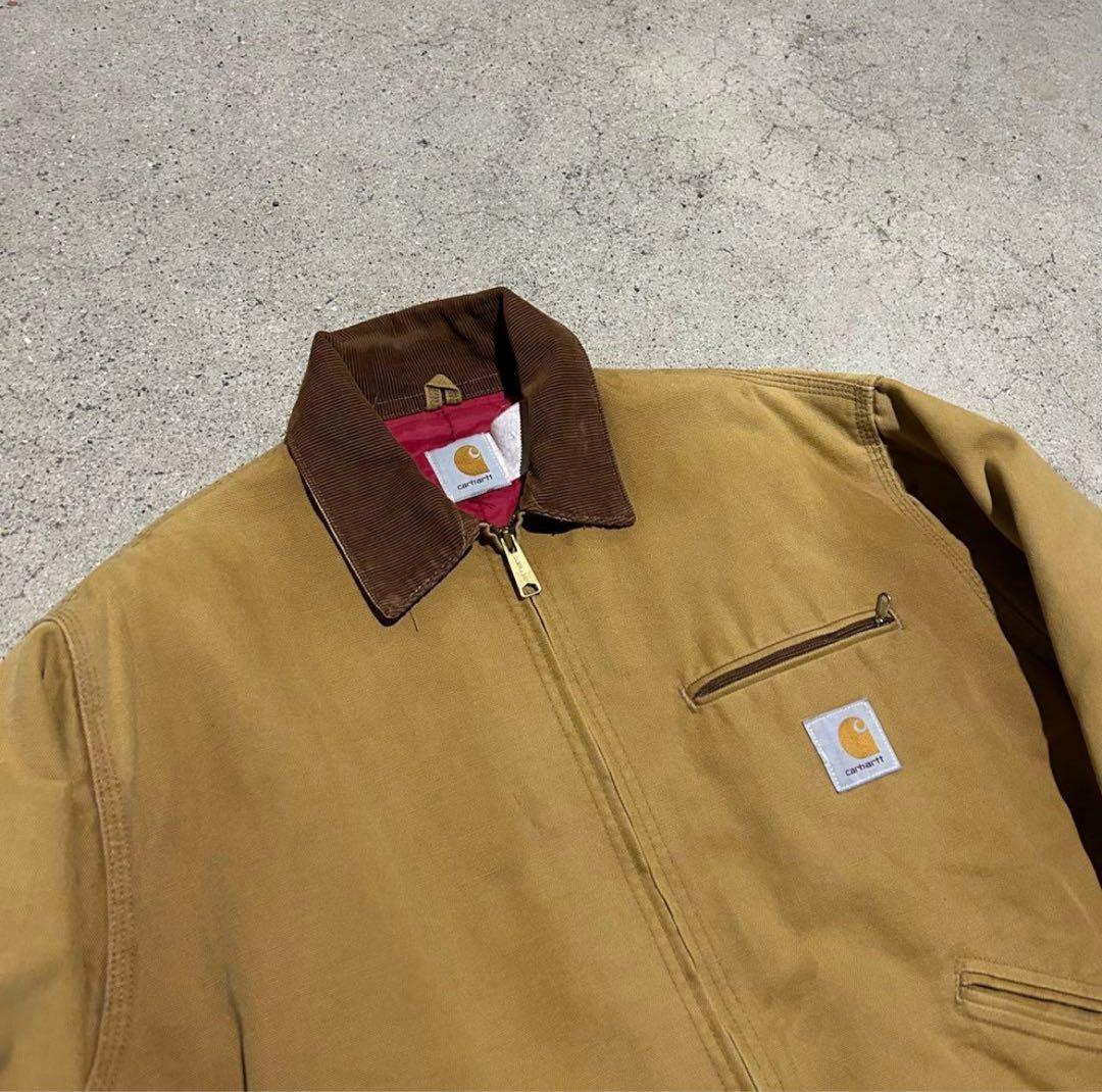 最終値下げ 80's carhartt デトロイトジャケット 赤キルティング
