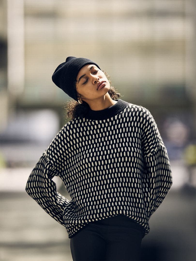 ウ*ー様 美品⁑セオリー カシミヤ100% プレーテッドケーブルニット