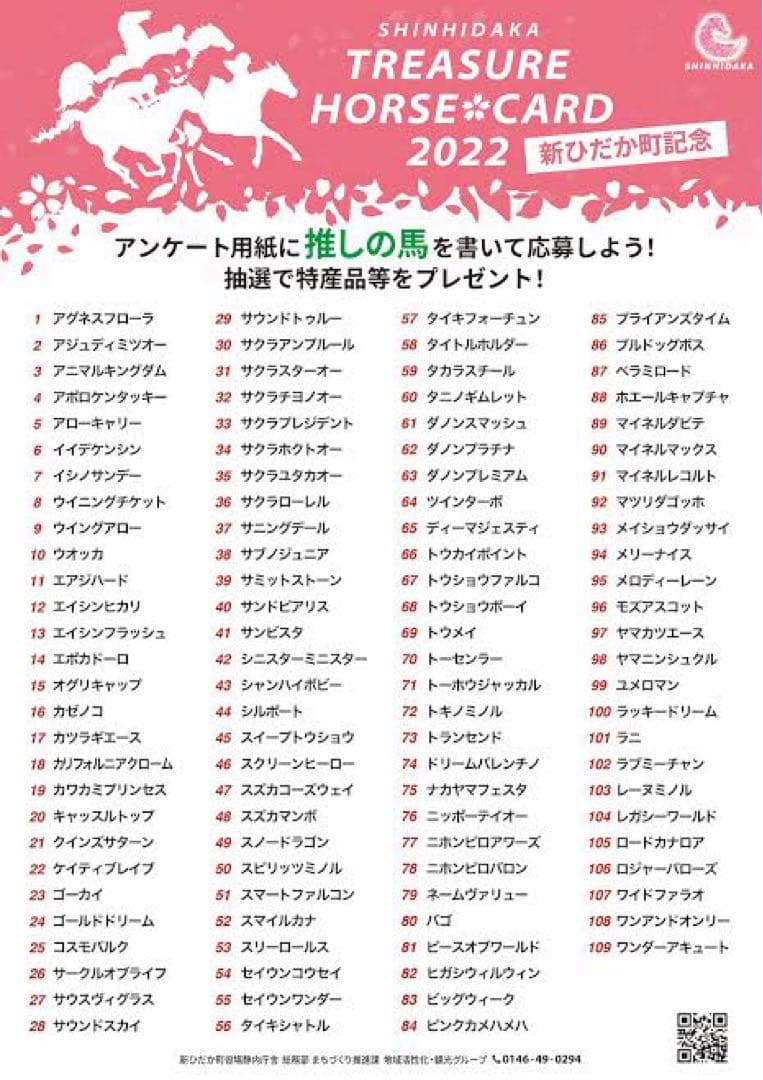 選べる！！トレジャーホースカード　競馬マニア