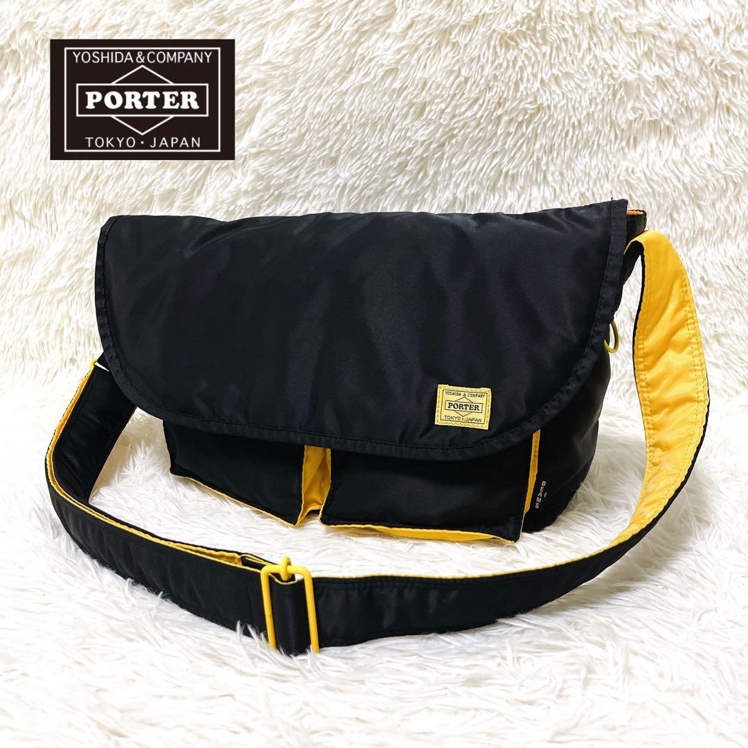 PORTER × BEAMS タンカー メッセンジャーバッグ 35周年 極美品 PORTER × BEAMS メッセンジャーバッグ 35周年 タンカー 限定