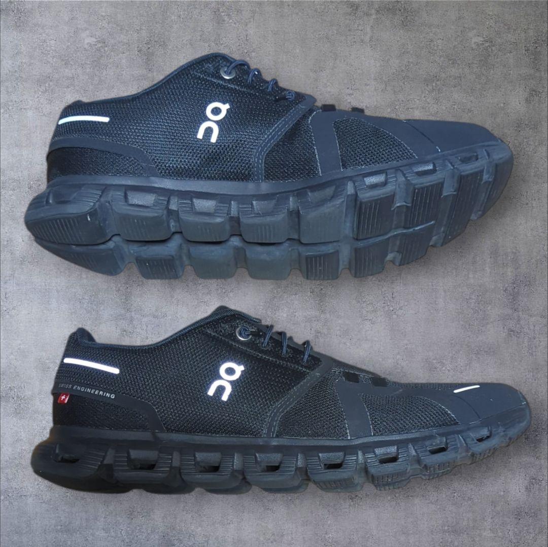 On Cloud6 メンズ 26.0cm オールブラック ランニングシューズ