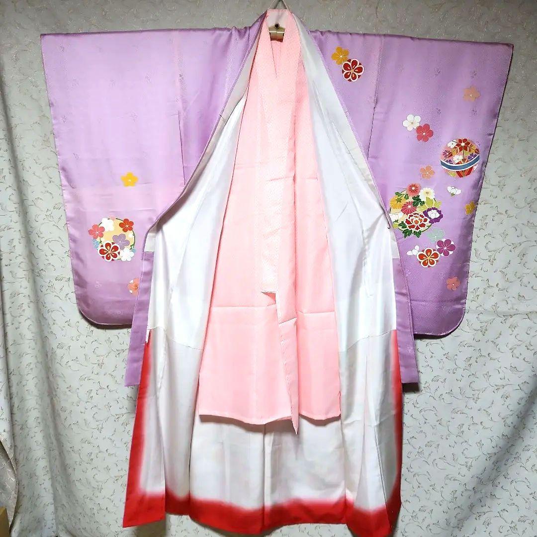 PON様専用)#6-053 七五三 7歳 正絹 四つ身 襦袢付き ヤケあり - メルカリ