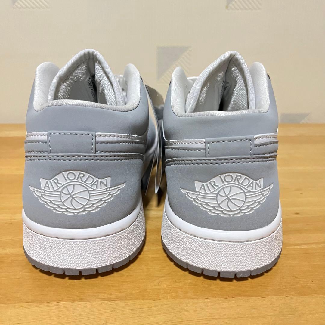 AIR JORDAN 1 LOW エアジョーダン ウルフグレー - メルカリ