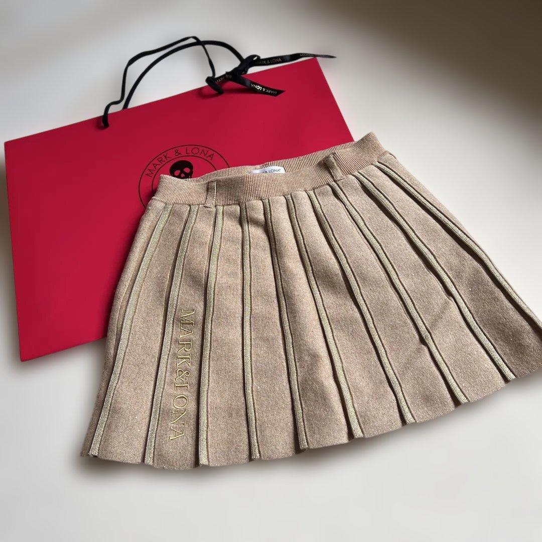 NO8！マーク＆ロナ　2024ラメニットスカート ラメニットナロースカート/earth music&ecology（アース ミュージック