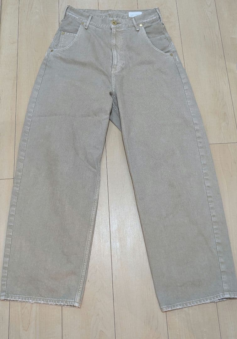 upper hights for conte ベージュデニムパンツ 24 美品 - メルカリ