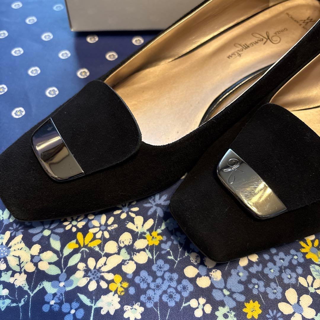 美品❣️銀座かねまつ スエードパンプス 25㎝ - メルカリ